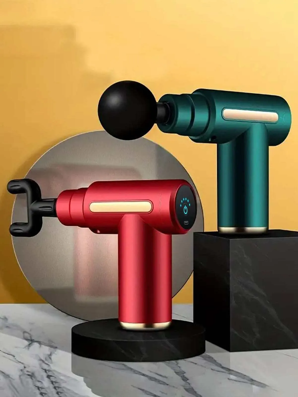 4-Speed Massage Gun | 4 Heads | Chargeable Handheld Deep Tissue Massager