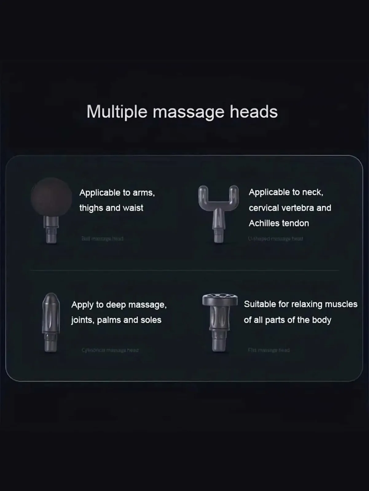 4-Speed Massage Gun | 4 Heads | Chargeable Handheld Deep Tissue Massager