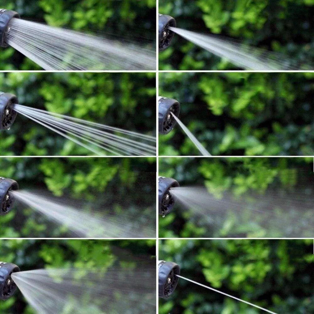 8 Adjustable Watering Patterns Aluminum Turret Car Wash Spray Gun