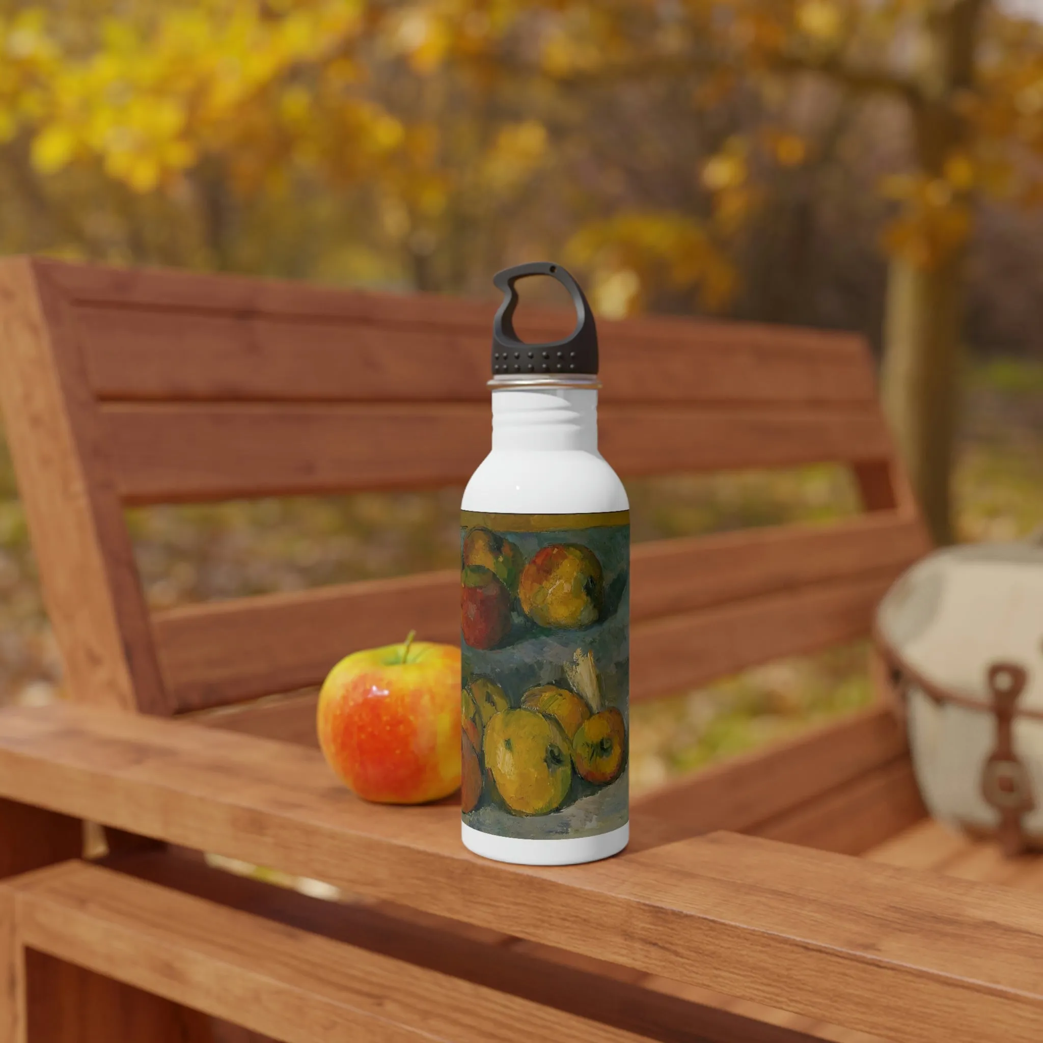 Apples - Cezanne - 1878 - Stainless Steel Water Bottle - Limited Edition