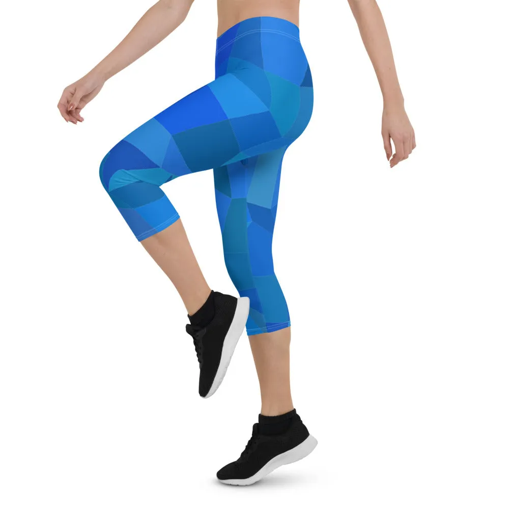 'AZUL' capri yoga leggings