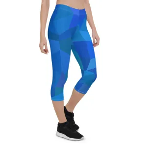 'AZUL' capri yoga leggings