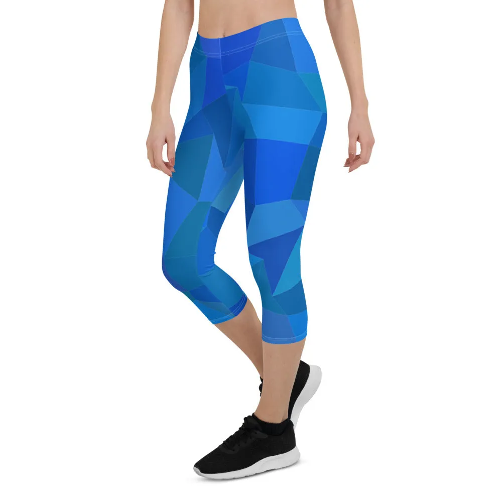 'AZUL' capri yoga leggings