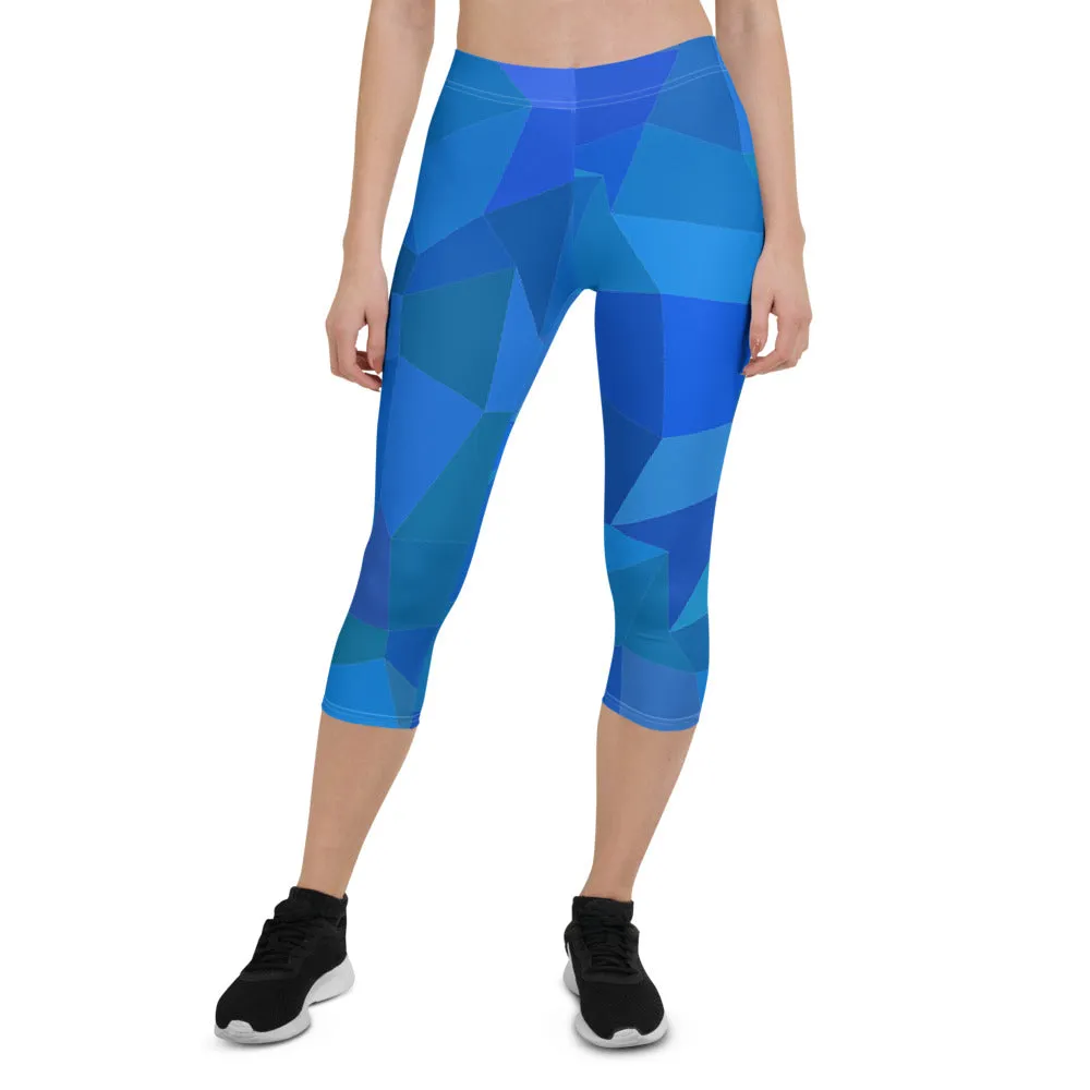 'AZUL' capri yoga leggings