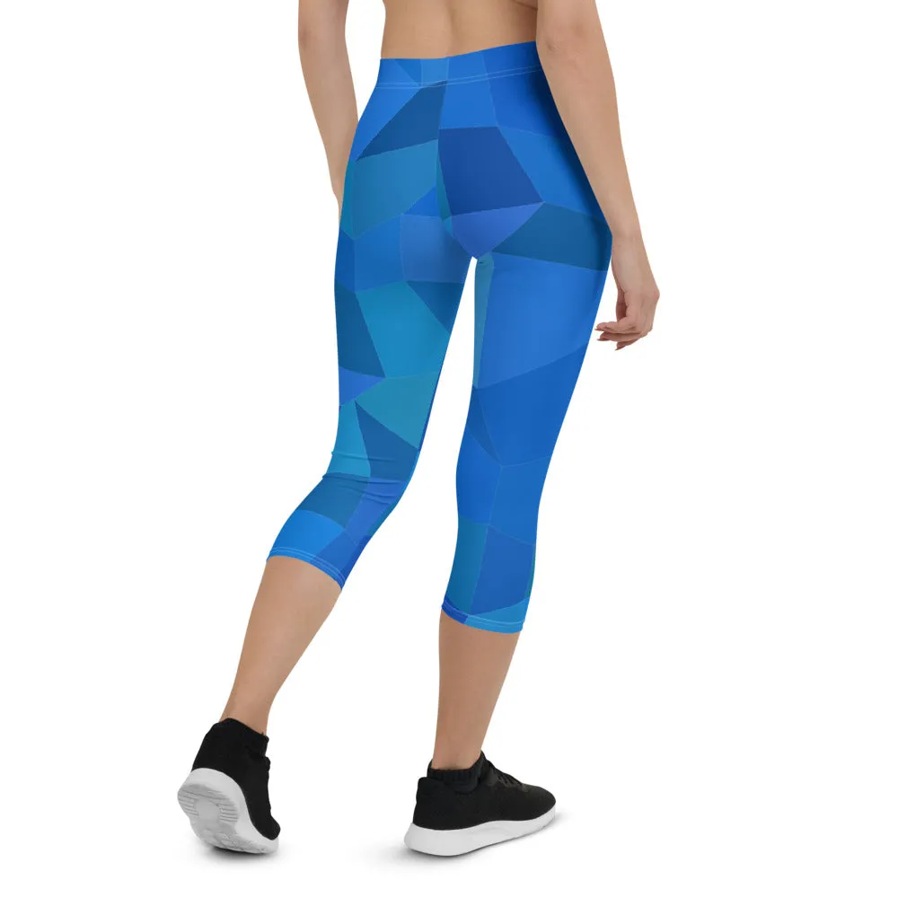 'AZUL' capri yoga leggings