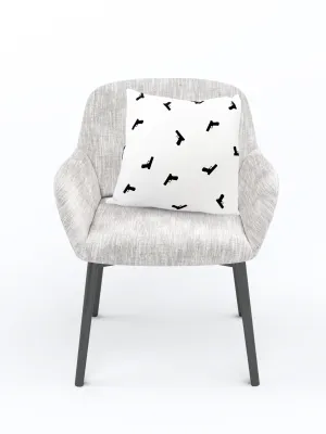 Black Confetti Guns Dry Fire Pillow
