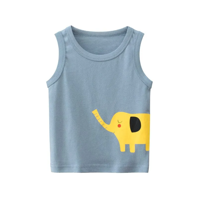 Colorful Zoo Summer Tank Top