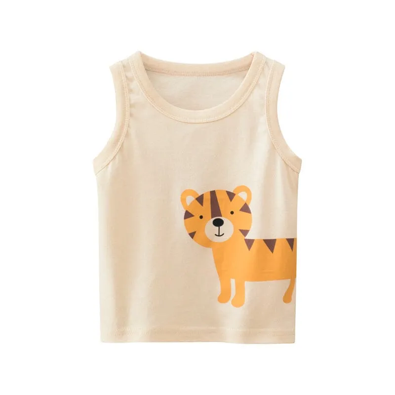 Colorful Zoo Summer Tank Top