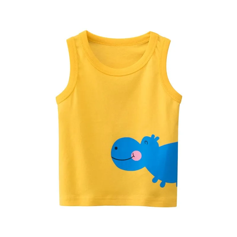 Colorful Zoo Summer Tank Top