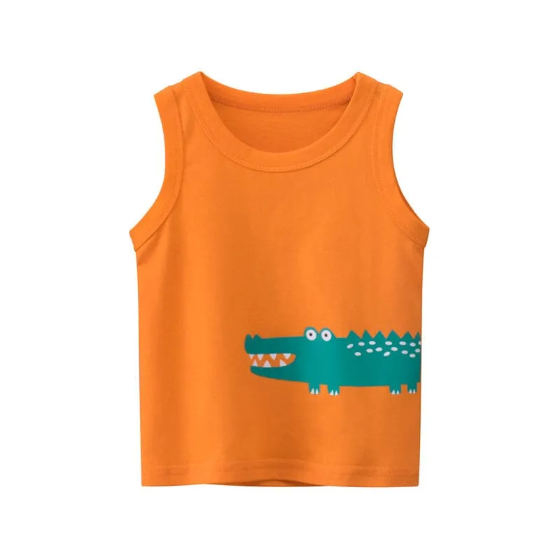 Colorful Zoo Summer Tank Top