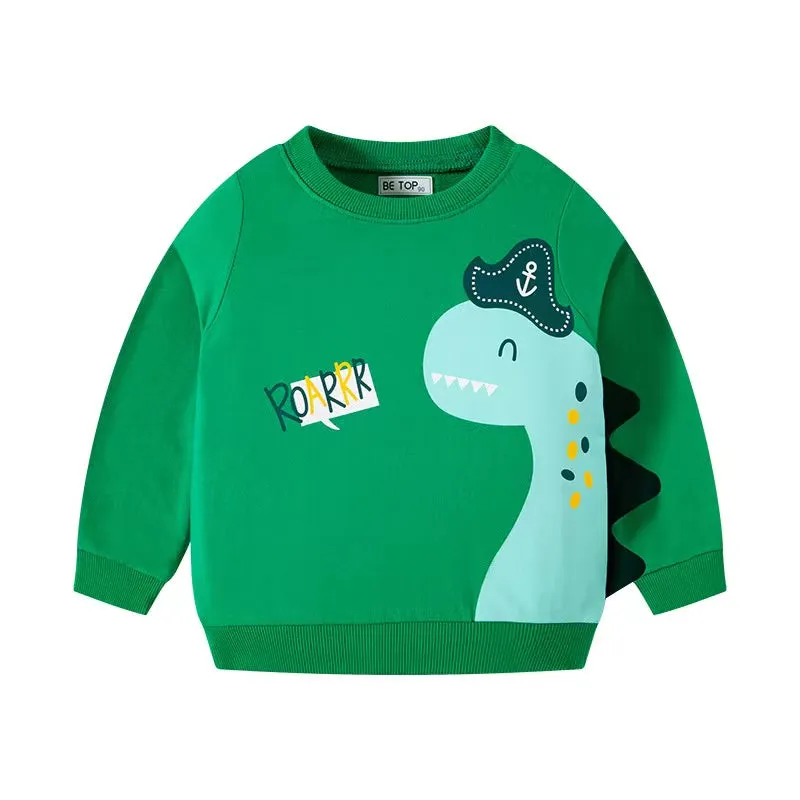 Funny Colorful Dinosaur Sweatshirt