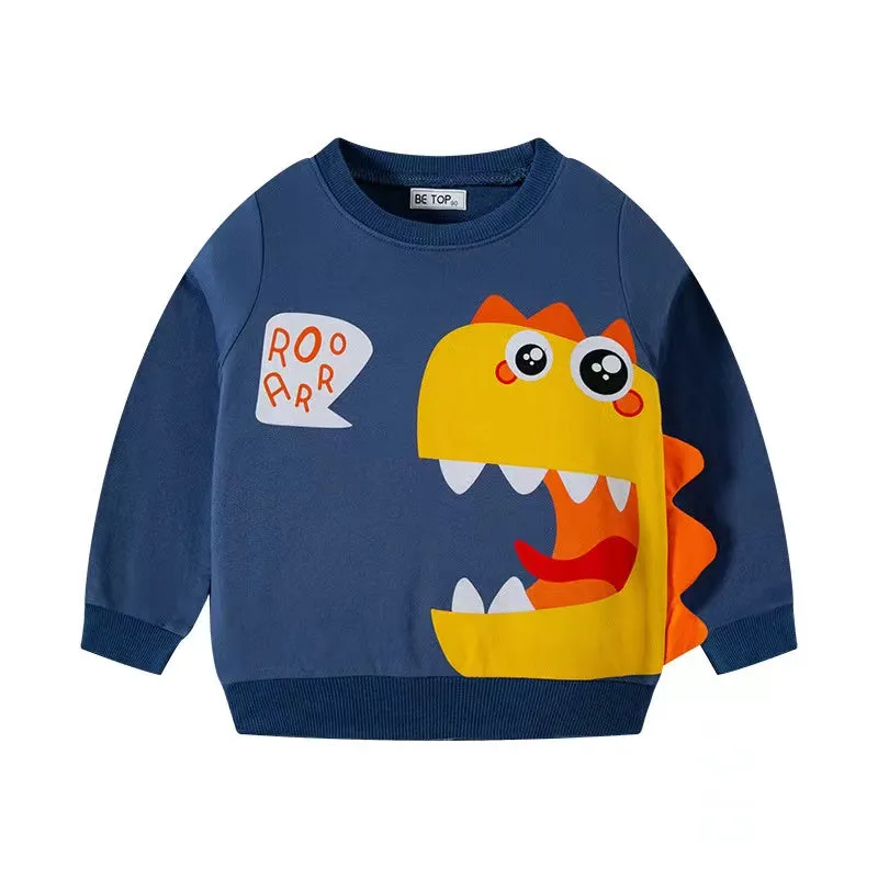 Funny Colorful Dinosaur Sweatshirt