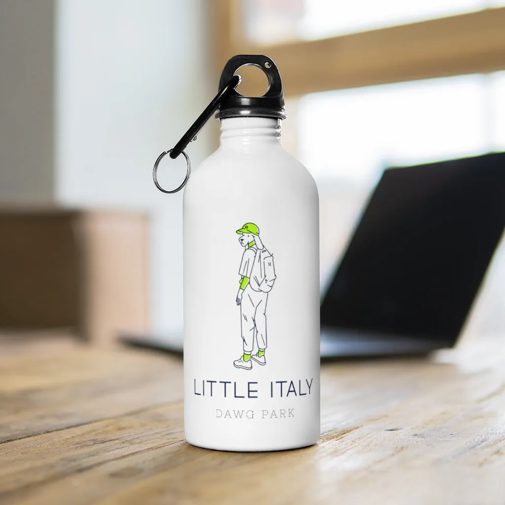 Little Italy Dawg Park Stainless Steel Water Bottle