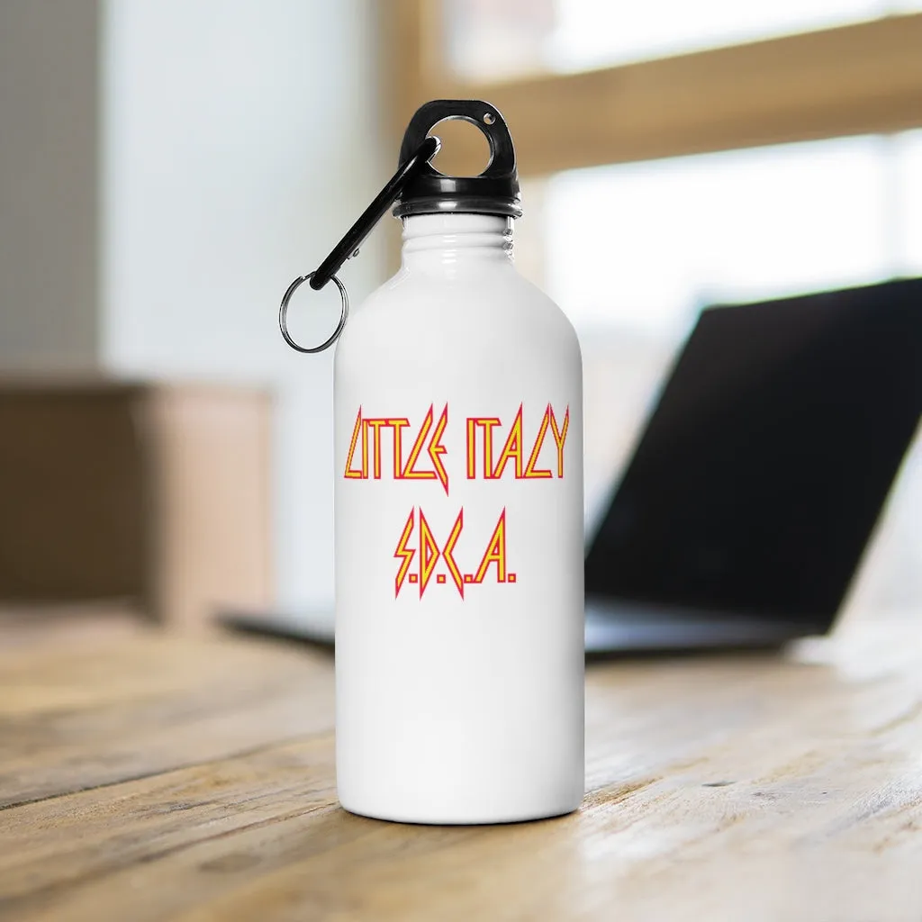 Little Italy Hard Rock Steel Water Bottle