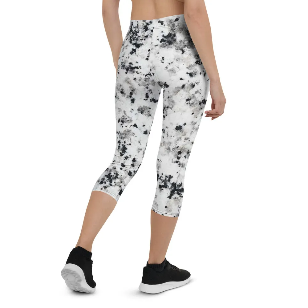 'Marble' capri yoga leggings