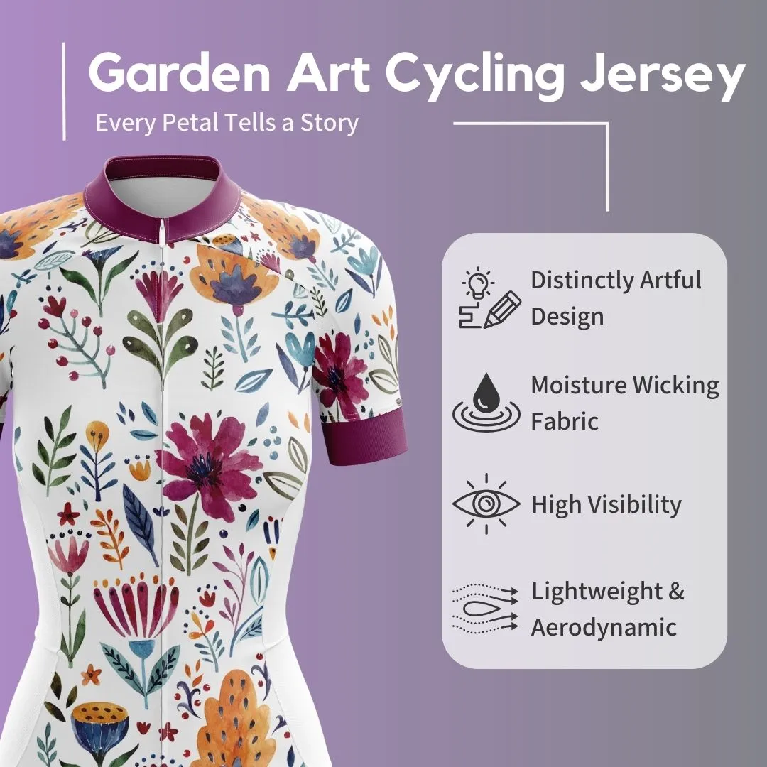 NEW! Garden Art | Women's Short Sleeve Cycling Set