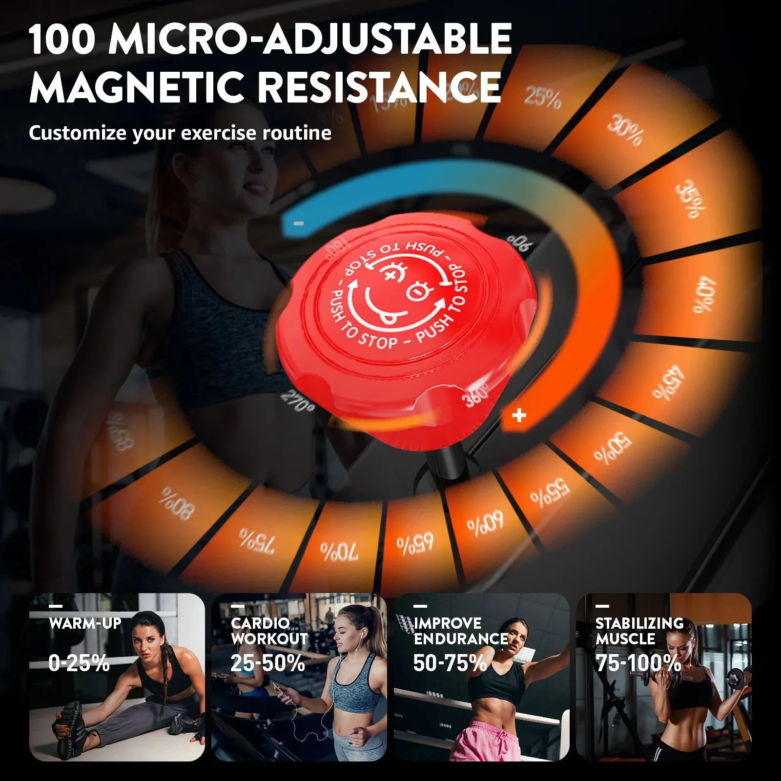 Pooboo Magnetic Exercise Bike Indoor Cycling Bike for Home Cardio Workout Stationary Bike Heavy-Duty Flywheel Quiet Belt Drive